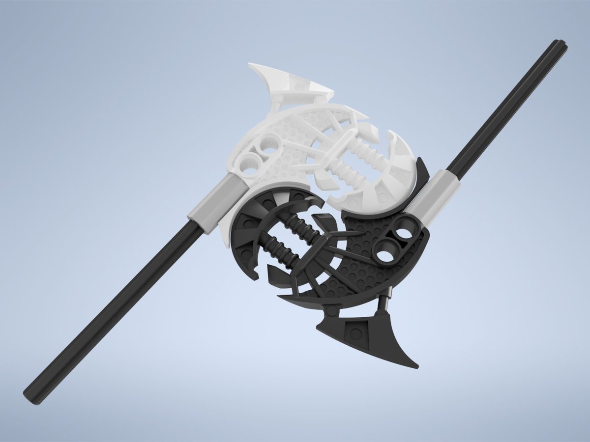 AFilipCreations's tweet photo. Light and Shadow axes. 
Coming soon to Etsy!

#Bionicle #AutodeskInventor #DigitalDesign #3Dprinting #axe #YinYang #Light #Shadow #MataNui #Makuta #Artakha #Karzahni https://t.co/GilZDJOrUu