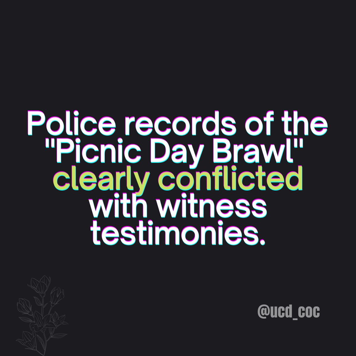 Police records clearly conflicted with witness testimonies.