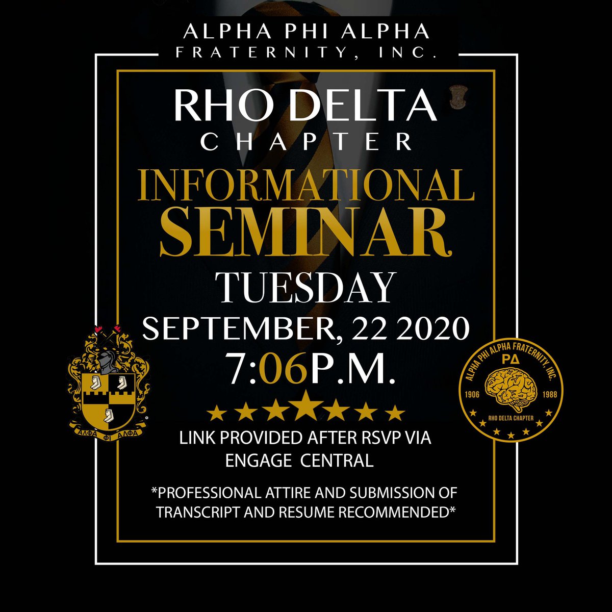 masterminds1906's tweet photo. Join us via WebEx Tuesday, September 22nd as we share information on THE OLDEST and COLDEST Black Greek Letter Organization there is! ❄️ Please abide by the recommendations presented above. Thank You, and see you soon! 🦍 -LINK WILL BE PROVIDED IN OUR BIO https://t.co/BMM19WDNjs