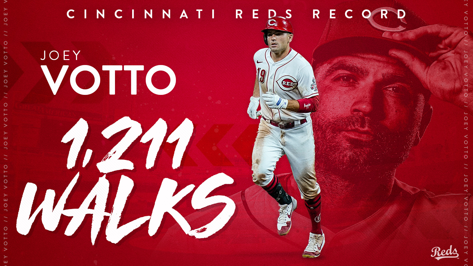 Cincinnati Reds on X: 🚨 Joey Votto has walked 20.64 miles 🚨   / X