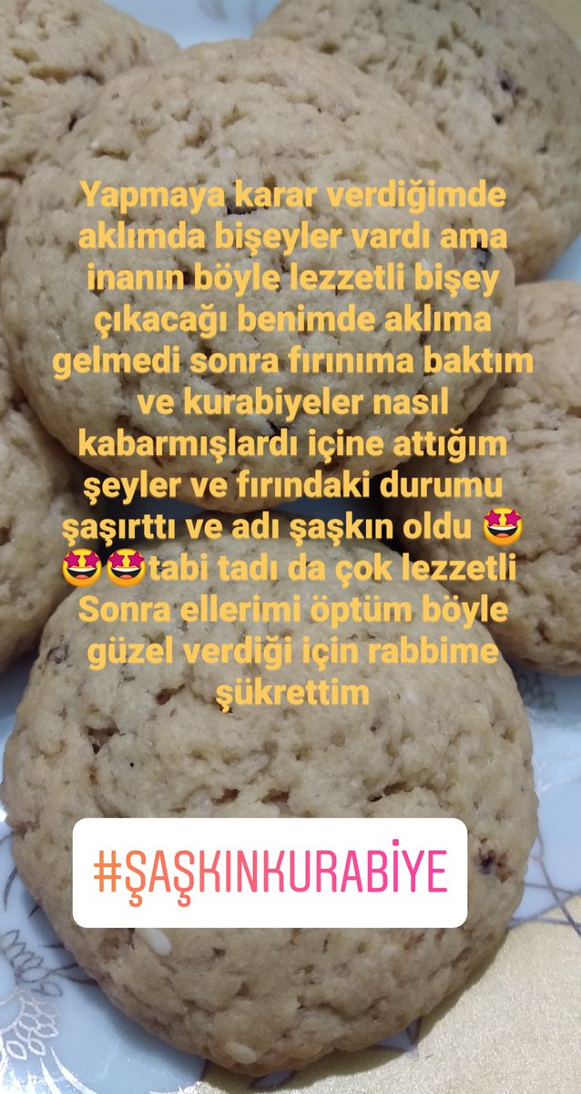 Sedefin_evisi's tweet photo. #şaşkınkurabiye #eserim #kurabiye #kendimyaptım #tarifibanaait https://t.co/E5tCl9KoLM