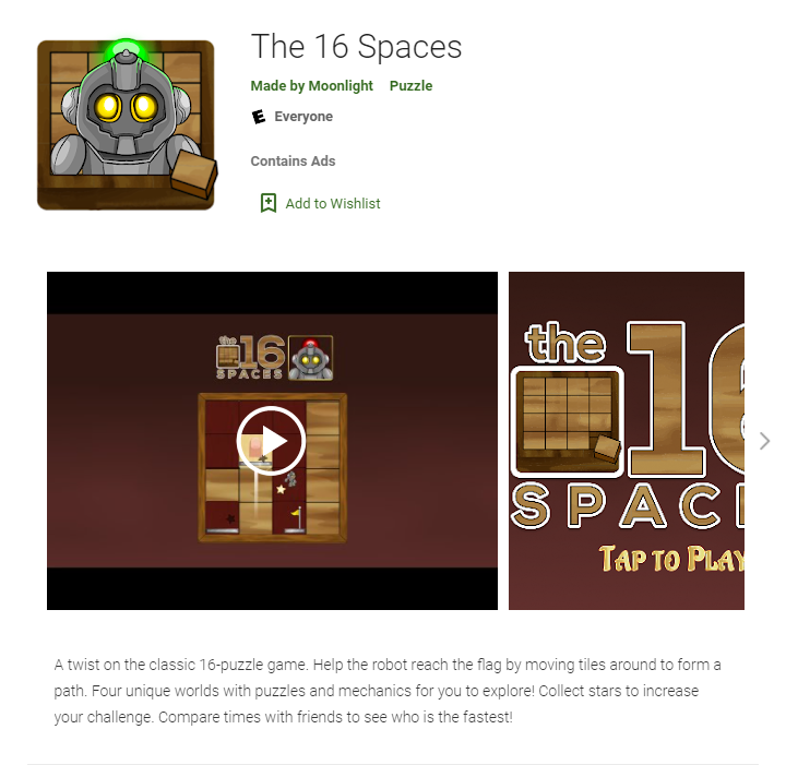 MoonlightMade's tweet photo. 4⃣ days until #Android launch! 🚀

Store page is up and accepting preregistrations: https://t.co/gNYstyllw1

So excited to have people finally playing #the16spaces after a year of development! 

#indiedev #gamedev #androidgames https://t.co/F9xMEpWVOR
