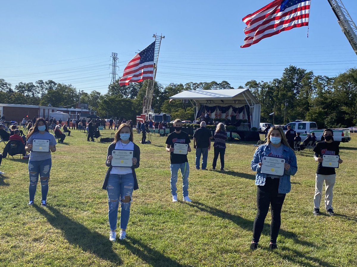 Our very own <a href="/WoodbridgeCares/">Woodbridge Cares</a> honored as COVID-19 Heroes. Thank you for always helping our town. #WeAreBarrons