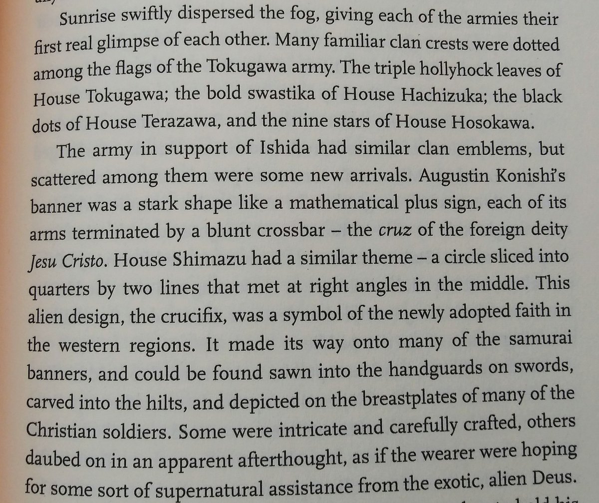 The battle of Sekigahara, the Christians who fought on both sides many veterans of the invasion of Korea. The death of Kirishitan Daimyo Konishi Yukinaga after the betrayal of certain lords against Ishida Mitsunari. The battle would be the deathkneel for the conversion of Japan