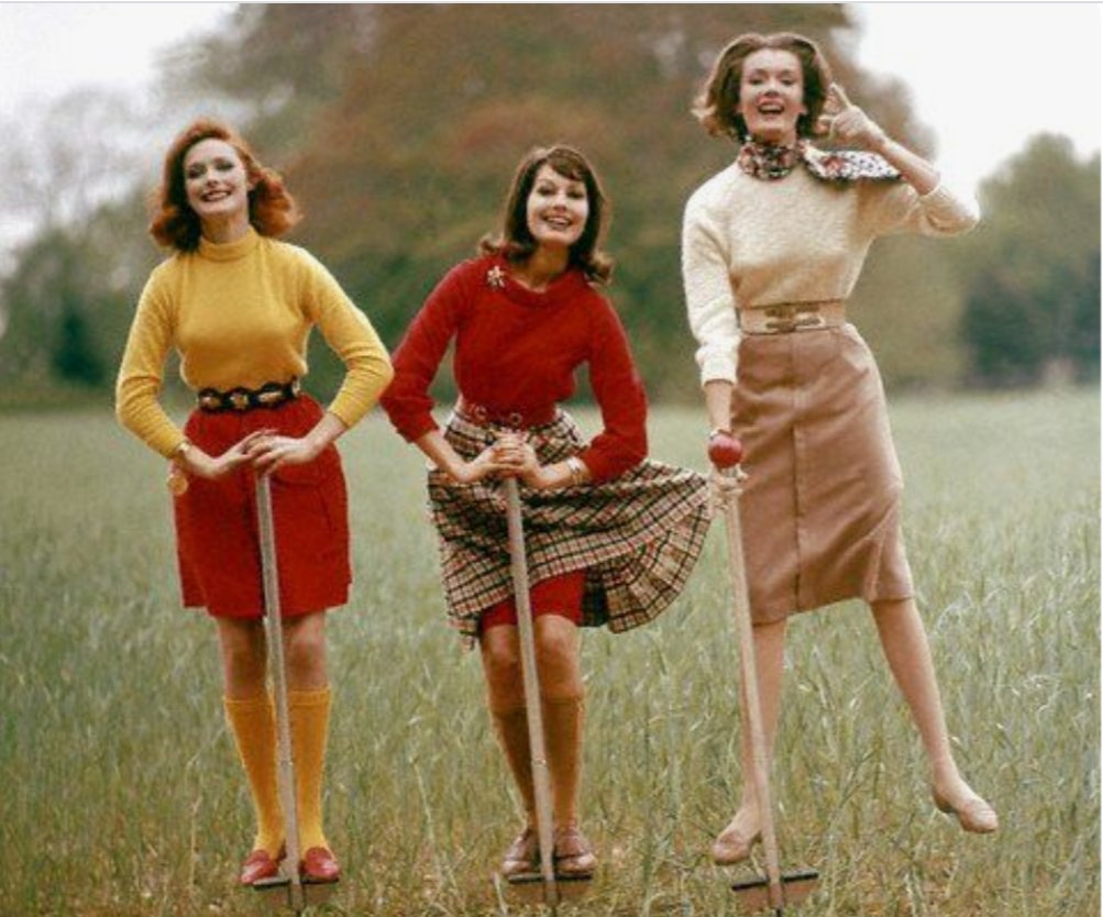 Fall fashions from the 60s.