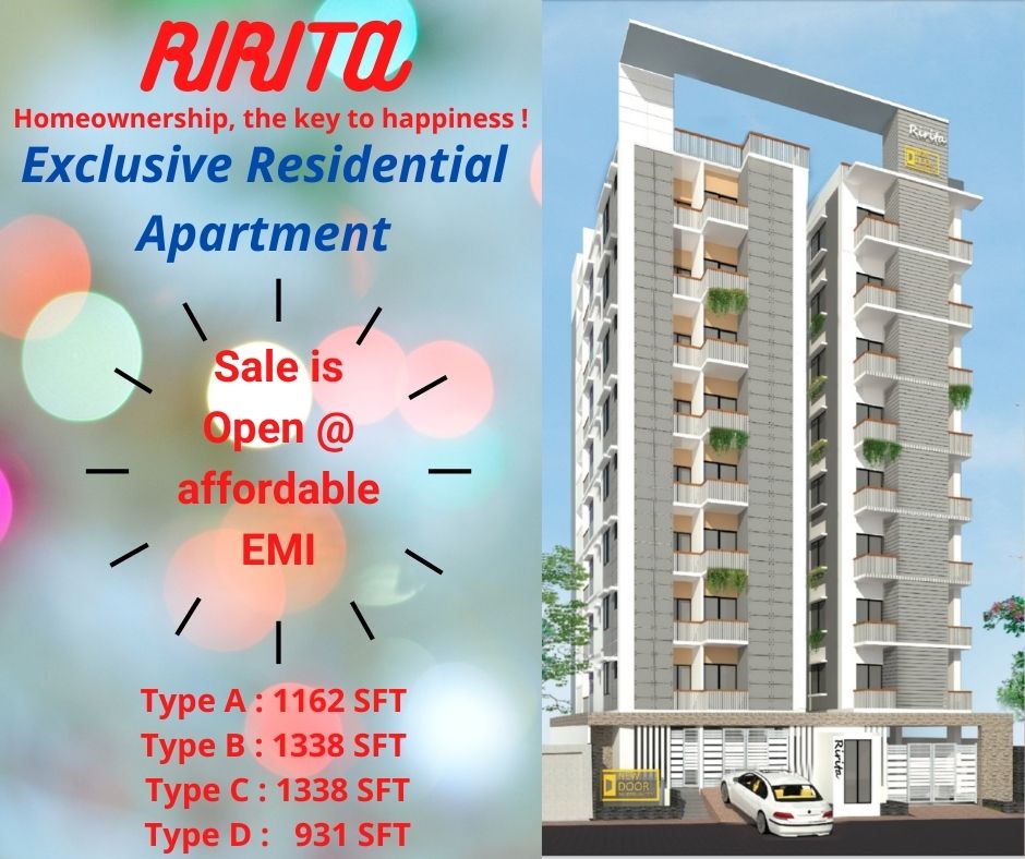 digitalmktripon's tweet image. RIRITA is embellished with exclusive features and facilities that are exquisitely fit for the independent class. Book your Apartment now at the hub of Dhaka!
Contact us:
01731-253535
ririta2k20@gmail.com