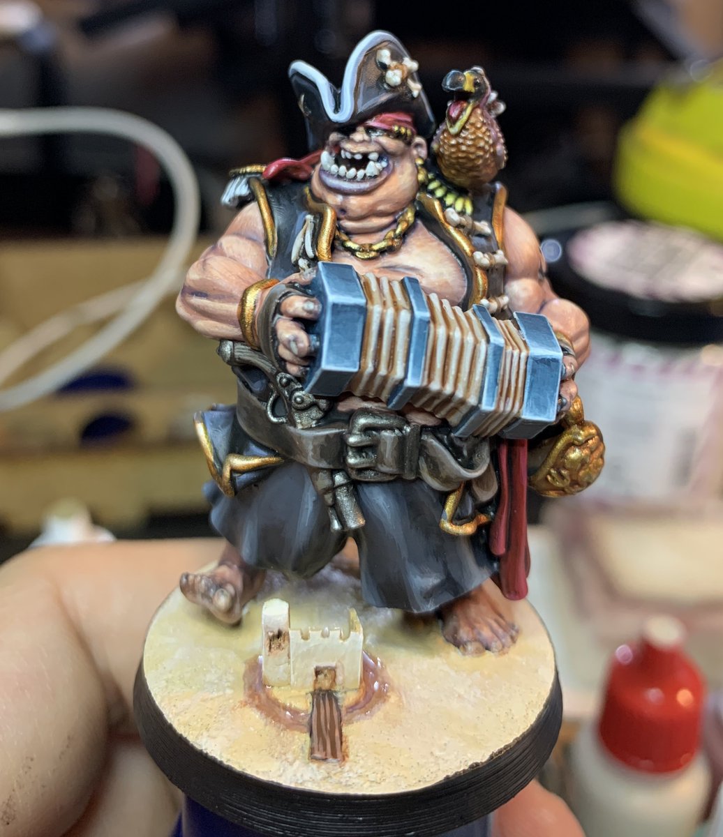 tischtitanen's tweet photo. Hier der zweite #Bloodfields Oger von @TitanForgeMinis. Mit Dodo Schiss auf der Schulter ;) [Ole @tischtitanen] https://t.co/m8H0RktfKP