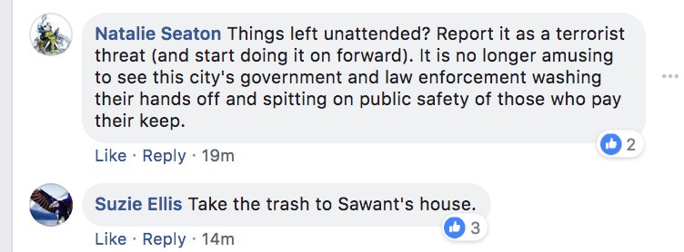 We're in a situation where people think nothing of weaponizing the police to harm or kill our unhoused neighbors (14/17)