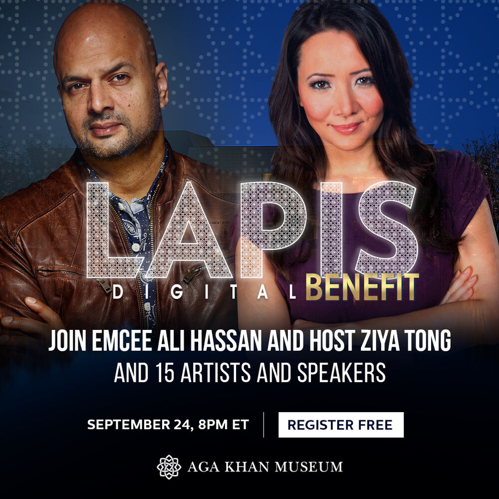 TheIsmailiCA's tweet photo. Only a few days left until the @AgaKhanMuseum #Lapis2020 Digital Benefit featuring an incredible line-up of performances, speakers, emcee @StandUpAli, moderator @ziyatong and remarks by Prince Amyn Aga Khan.
Free registration here: https://t.co/diCTYVbyn0 https://t.co/nqDYn1faqM