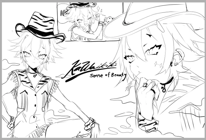 Wip of something great
Also sorry to all my cowboys/girls out there idk how to draw cowboy hats but I'm trying 
Yeehaww ? 