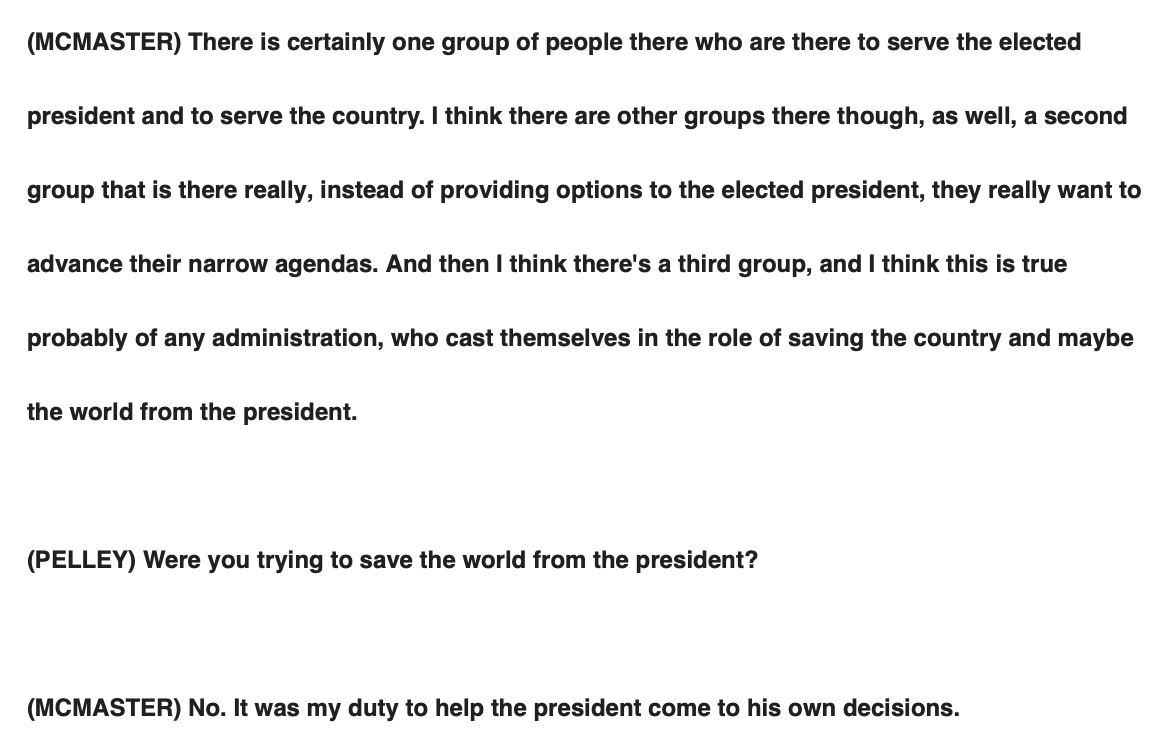 ByronYork's tweet photo. On '60 Minutes,' HR McMaster on the Trump White House staff: https://t.co/F14LDjwY7G