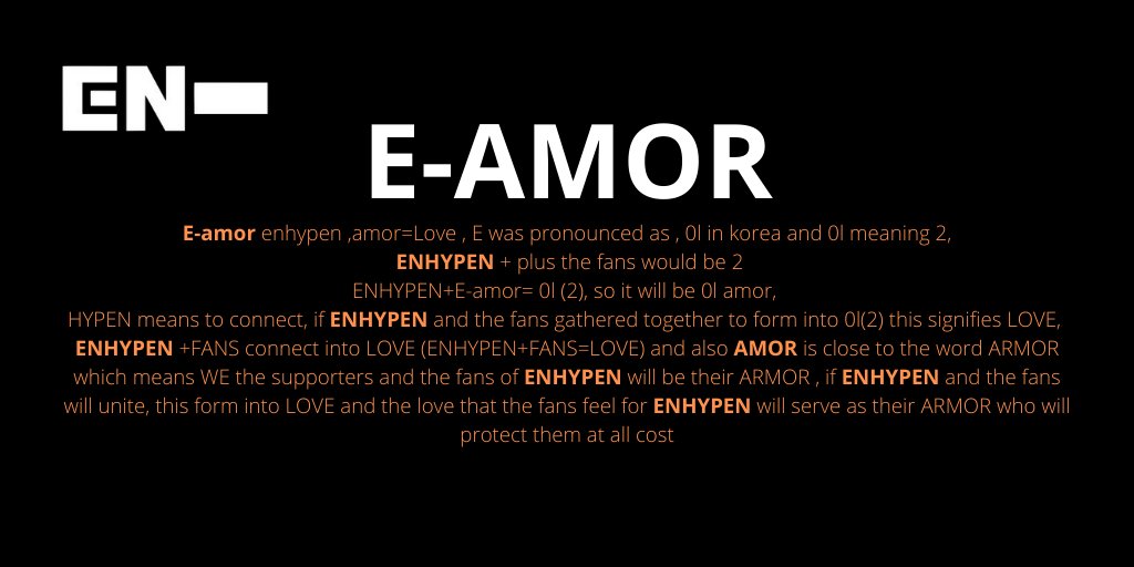 [  #ENHYPEN FAN CLUB NAME SUBMISSIONS THREAD]Here are 4 of the names you guys submitted to our tracker!ALLY / ALLIESASTERE-AMORE-VEN @ENHYPEN @ENHYPEN_members  #엔하이픈  #ENHYPEN_FandomName