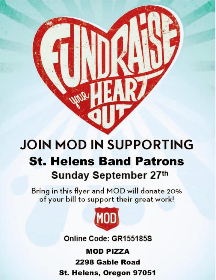 SH_BandandGuard's tweet image. Who's ready for some MOD?!?!? Come support the Band &amp;amp; Guard program on September 27th from 10:00am - 10:00pm!! Want to beat the line and have it ready for pickup? Order online and use fundraiser code GR155185S