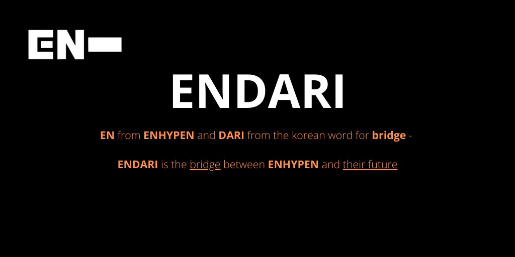 [ #ENHYPEN FAN CLUB NAME SUBMISSIONS THREAD]Here are 4 of the names you guys submitted to our tracker!EN-JOYEnamiaternENCIRCLEENDARI @ENHYPEN @ENHYPEN_members #엔하이픈 #ENHYPEN_FandomName