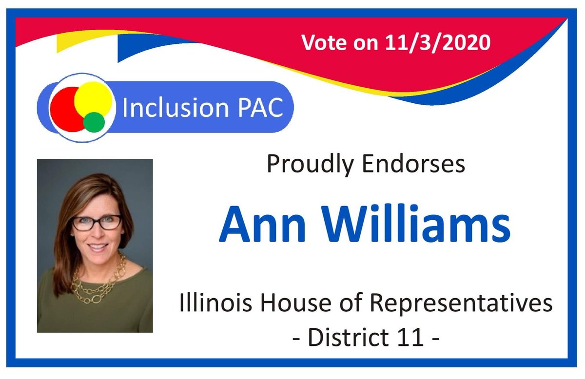 InclusionPAC's tweet photo. IPAC proudly endorses Reps. Emanuel Chris Welch @RepChrisWelch and Ann Williams @RepAnnWilliams.

https://t.co/0xDZuwA6eG

IDs: Each image endorses a representative, using photos from the ILGA website and a reminder to vote on 11/3/20 https://t.co/U4rhzkZBHc