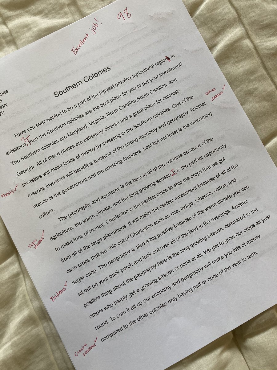 Spent a lot of time last weekend creating writing workshop, guided essay template, &amp; peer editing to help students create well written essays for our Colonial Stock Prospectus PBL. Seeing results as I grade them make it all worth it! <a href="/poormankim/">Kim Poorman</a> @ComalSocStudies <a href="/PrmsVipers/">PRMS VIPERS</a>