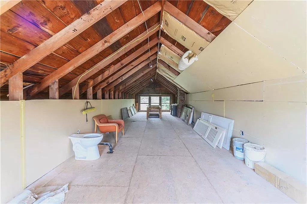 "Currently has 4 bedrooms but the partially finished attic could be converted a fifth bedroom."
