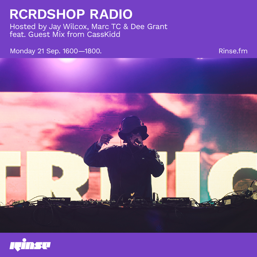 RinseFM's tweet photo. Up next at 4PM it's @RCRDSHOPUK RADIO: Hosted by @JayWilcoxthat1, #MarcTC & #DeeGrant, feat. Guest Mix from @CassKidd on https://t.co/Q0ed1ktSEG + 106.8FM
#RinseFM https://t.co/9lfYbyd7SM