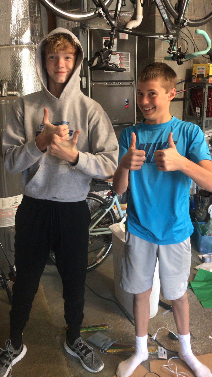 pmhsco2024's tweet photo. Class Pres John and Class Secretary Stokes were busy making decorations for the Homecoming doorway decorating contest on Thursday and Friday! Get fired up Freshmen! Get to decorating! #pmhshoco20 https://t.co/mqg6MpR8ke