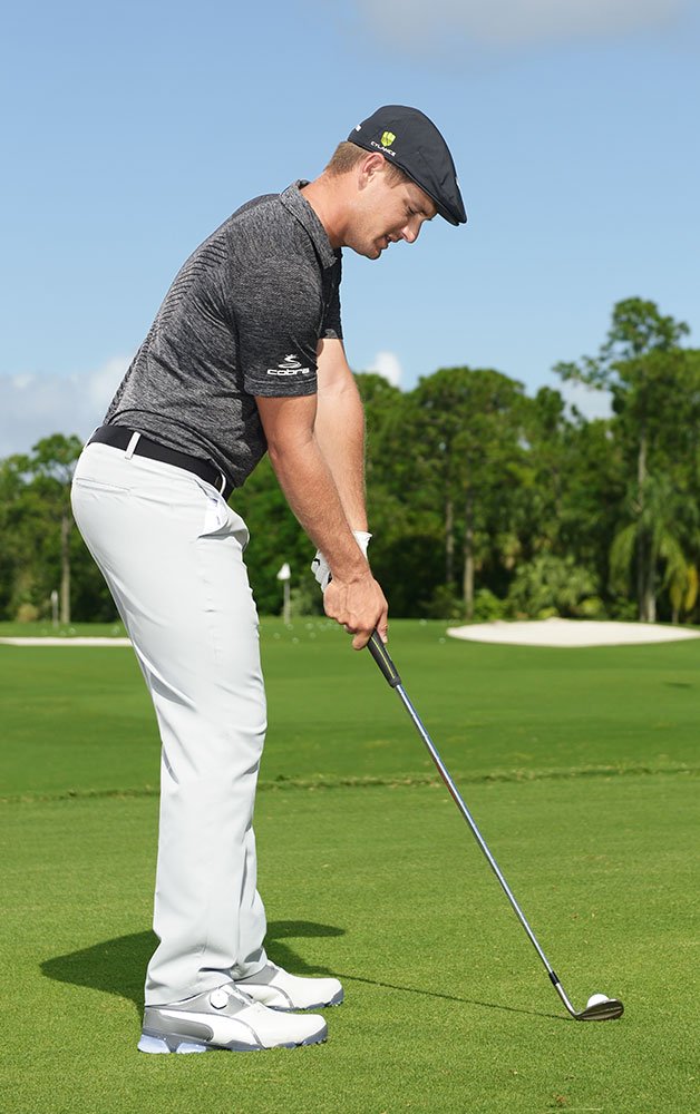 2. Experiment with yourselfMost players have irons of different lengths, but all of Bryson's are 37.5 inches long. Unlike other pros, all his irons have the same swing weight. Their lie angles are 10 degrees more upright than usual, which is why his swing looks funky.