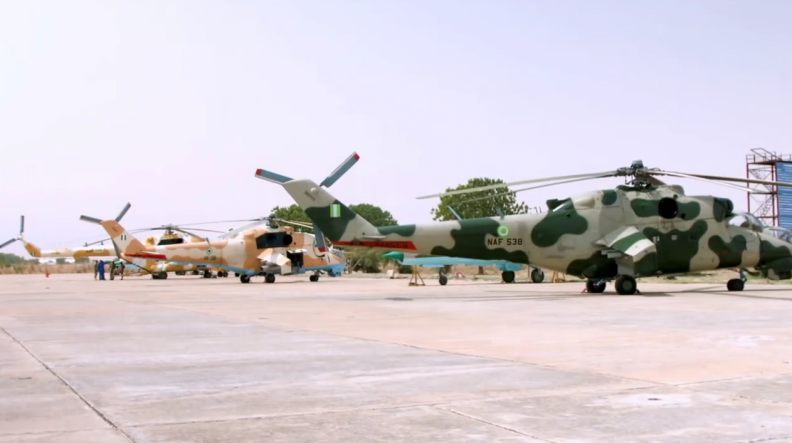 The NAF sent the MI-35 gunship, even though it didn't have a floatation system. They went hundreds of miles right into the ocean. The stunned militants who were not expecting the NAF will come after them in the Atlantic ocean with land attack helicopters fled on speedboats.