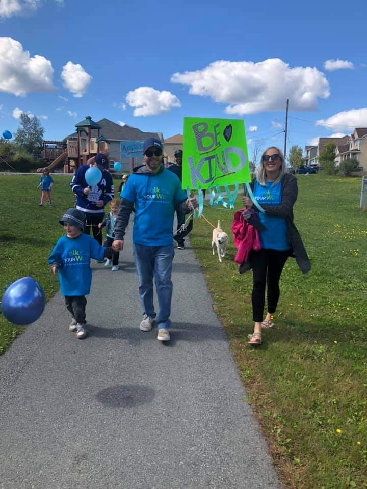 ASBapparel's tweet photo. @AutismNS I will be out of province the 26th so we did a neighborhood walk today. A huge Thank you to everyone who sponsored Ash's Warriors to help support Autism Nova Scotia! Best of luck on the virtual walk September 26th everyone and please help support Autism Nova Scotia https://t.co/4GFzgSB4gJ