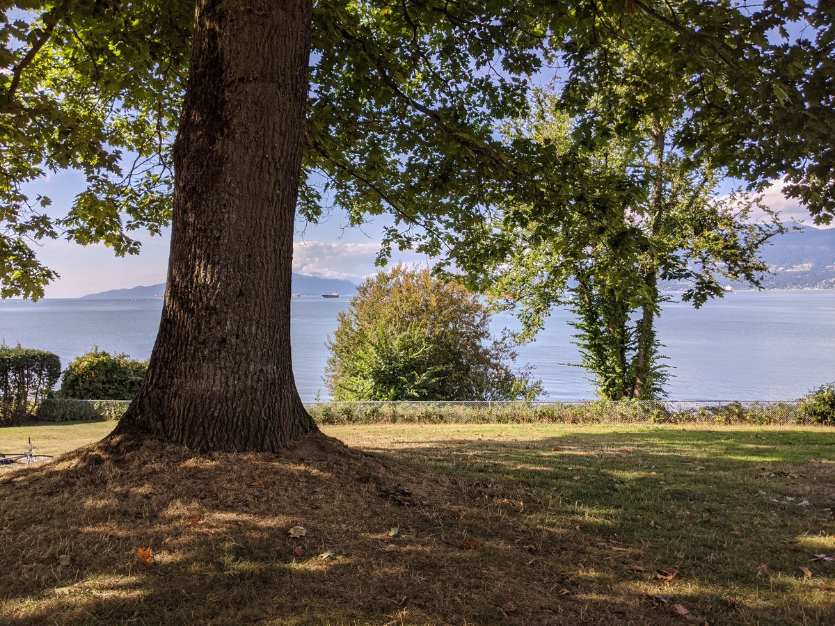 We can see the North Shore mountains!!!!