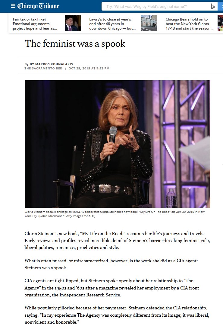 Naomi Klein has moved noticeably to the right in the past decade.In 2017 she condescendingly demonized Venezuela's elected socialist gov't as mere "petro-populism."Today Klein is the "Gloria Steinem Endowed Chair" at Rutgers University.Gloria Steinem was a literal CIA agent