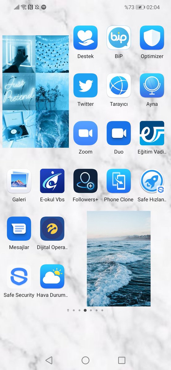 aycanyanacfc4's tweet photo. Androide böyle yaptım wpdöepdllee anca bu kadar #ios14homescreen https://t.co/NsPr986frz