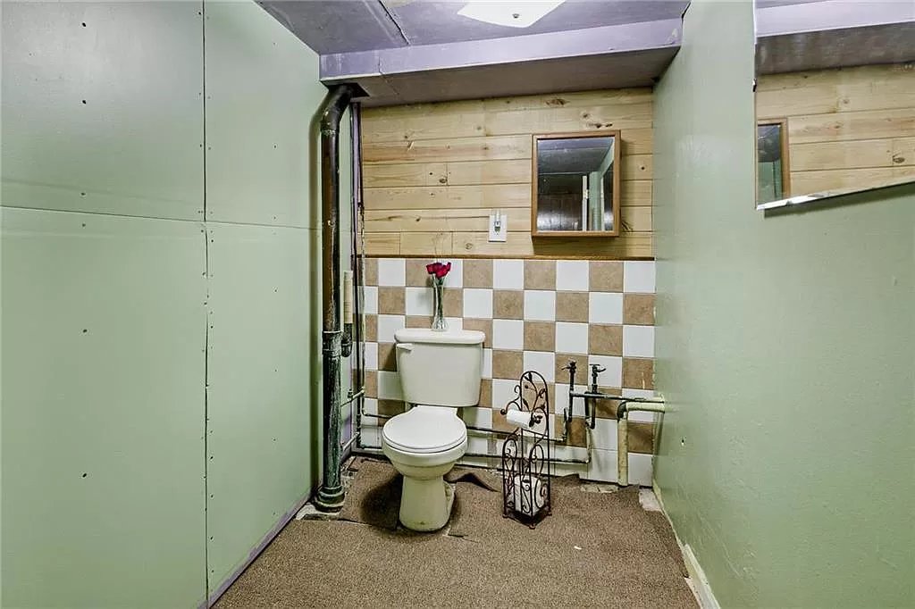 I think the creative ways folks have put toilets into mostly-unfinished basements is my favorite part.