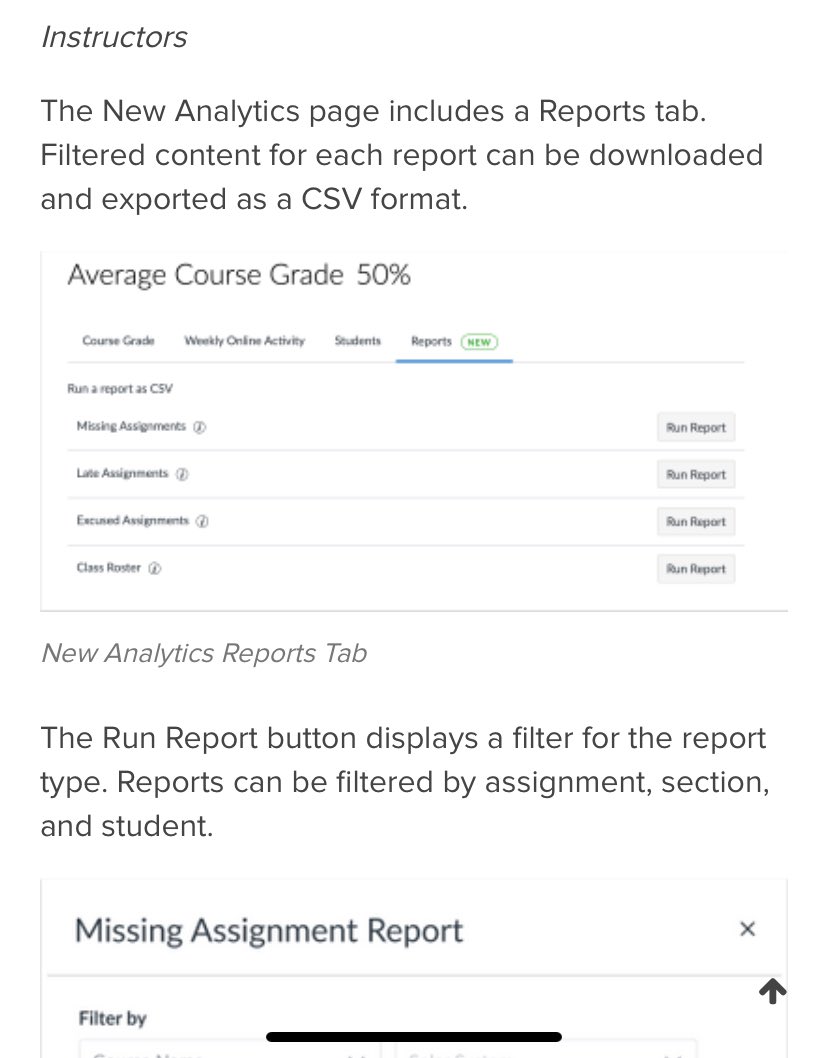 <a href="/CanvasLms/">Canvas LMS</a> is consistent with their updates. Check out NEW ANALYTICS from the right panel of your courses. 

<a href="/VirtualScholars/">PPS Virtual Scholars</a> Tip: Subscribe to the Canvas Updates newsletter to learn about changes designed to improve the teacher and student experience. This week: AWESOME!