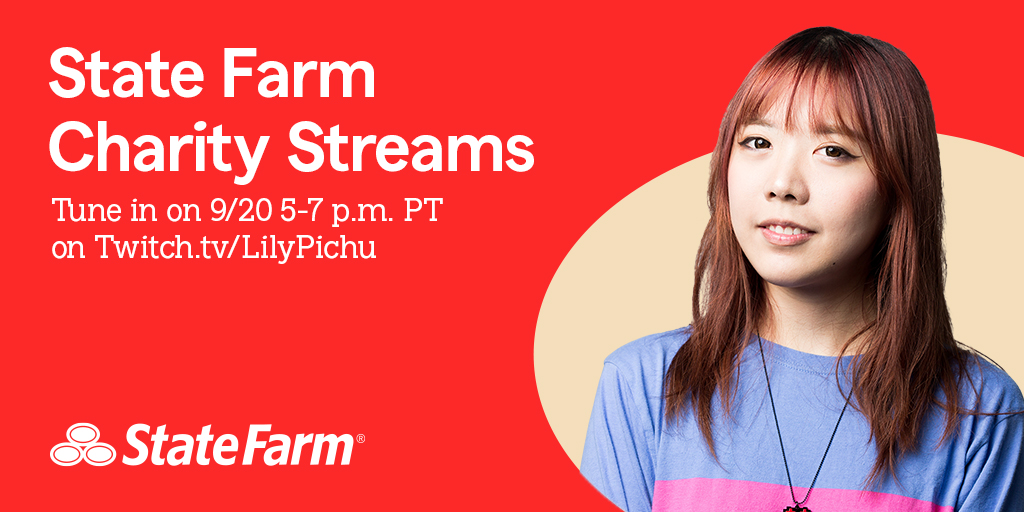 LilyPichu's tweet image. #ad charity stream soon to raise money for @RedCross with @StateFarm twitch.tv/lilypichu