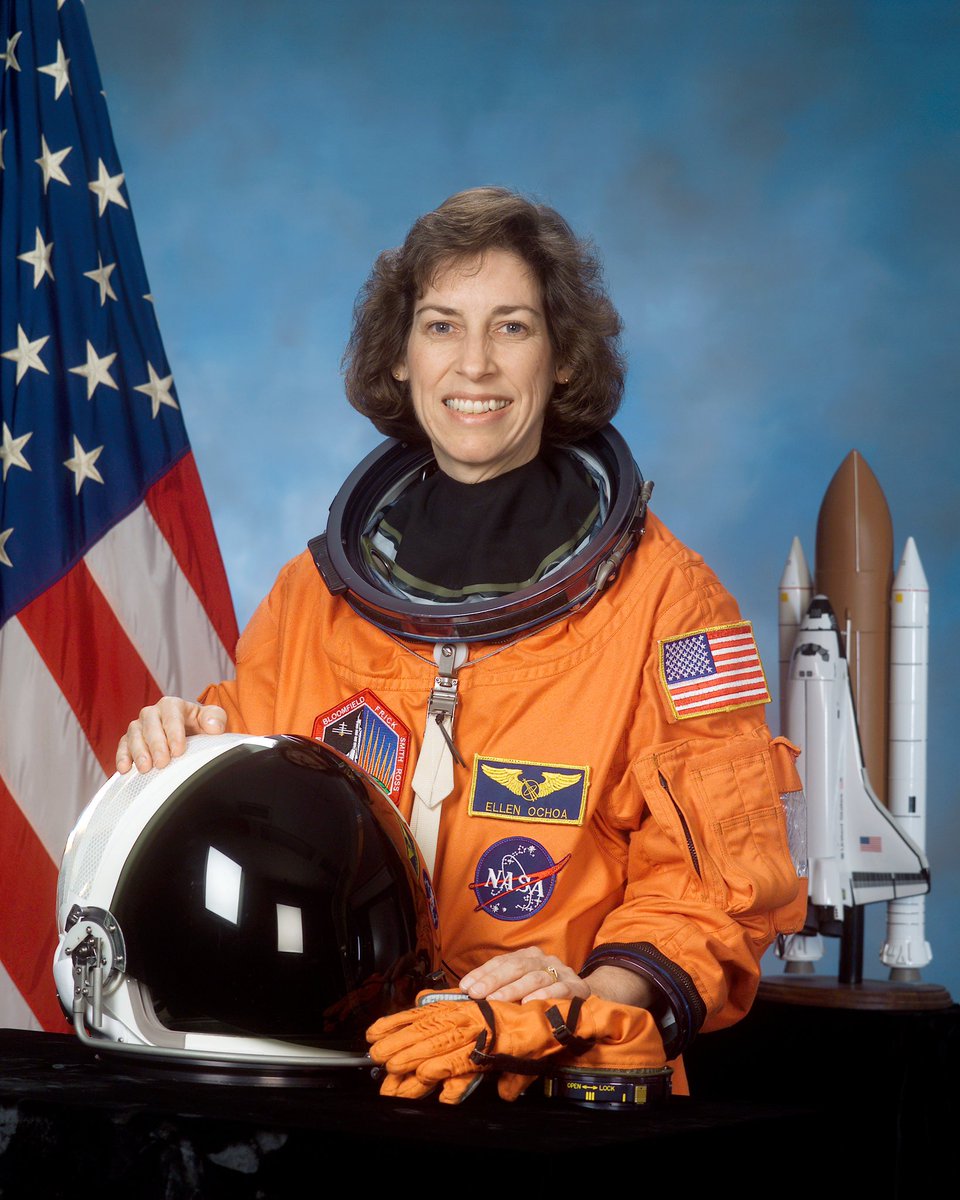 Day 6: 9/20 Highlighting a truly *stellar* scientist today: astronaut Dr. Ellen Ochoa. Dr. Ochoa has been a pioneer her whole career as both the 1st Hispanic woman to go to space and the 1st Hispanic Director of NASA's Johnson Space Center.