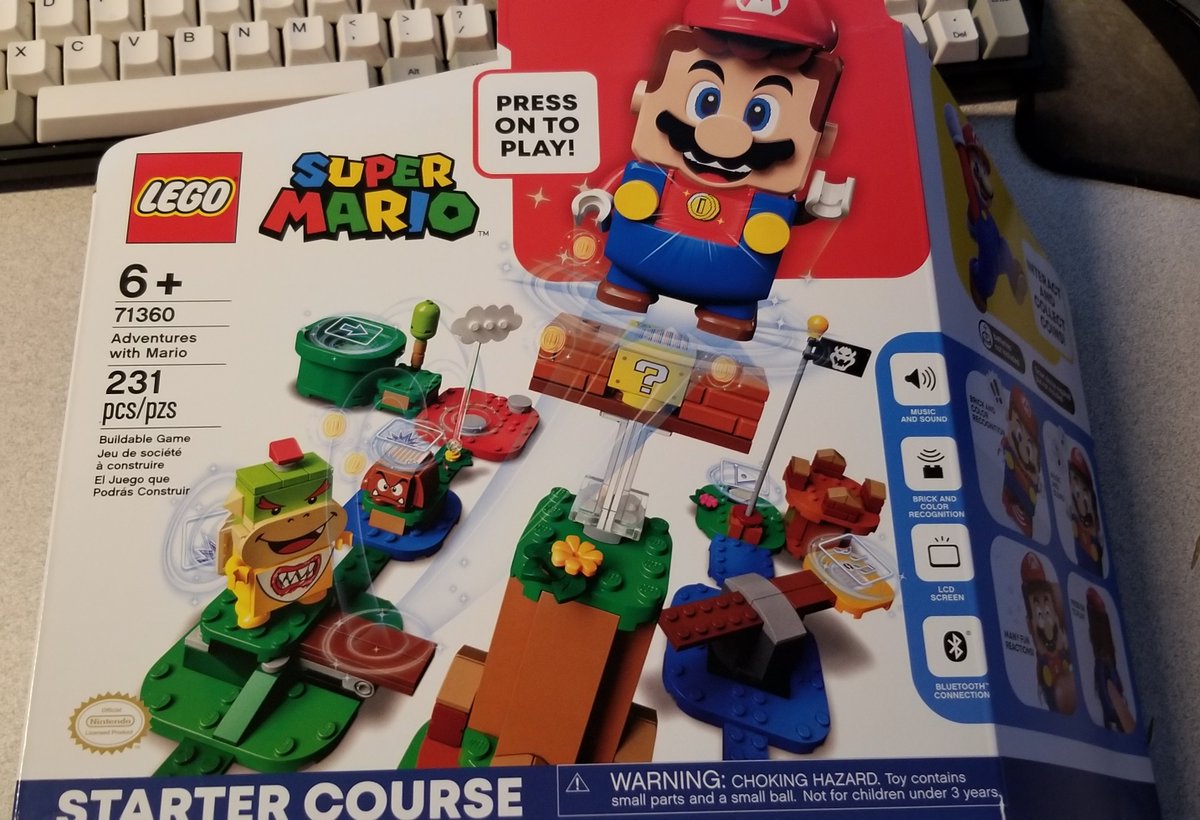 So someone wanted to know about how the interactive Super Mario Lego figure worked, so... they gave me the money to buy one!