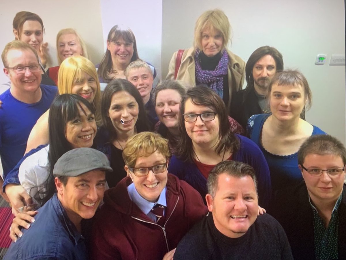 14./ On the same panel was Aimee Challoner, champion of Self-ID who failed to tell the Greens her dad, an important "trans ally" whom she lived with, was up for child rape charges for which he was eventually jailed. She's the one with glasses, standing to the left of  @ruth_hunt.