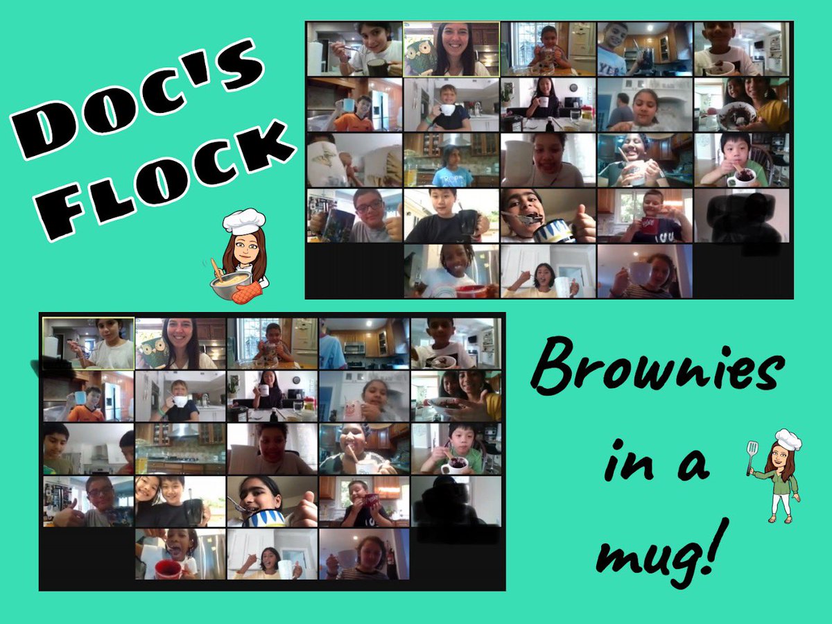 Had so much fun baking brownies in a mug on Friday! These 4th graders can’t wait for our next recipe 🍽 💙💛#docsflock