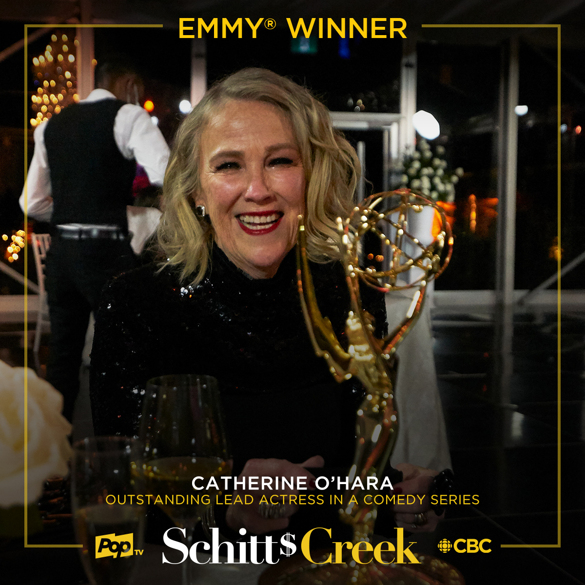 Congratulations, Catherine O'Hara. We're so proud  #Emmys  