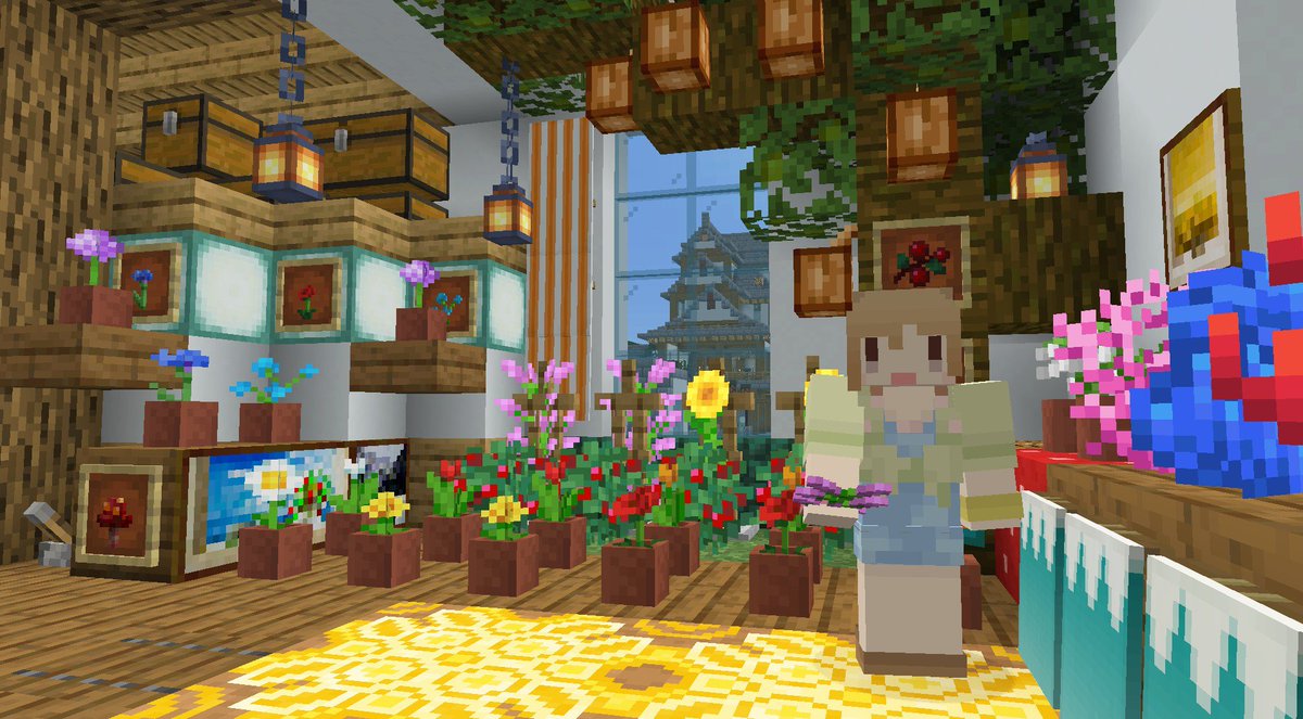 Gum 久々にマイクラ 友達ワールドのお花屋さんin夕美ちゃん めっちゃ可愛いお店 Gum 久々にマイクラ 友達ワールドのお花屋さんin夕美ちゃん めっちゃ可愛いお店