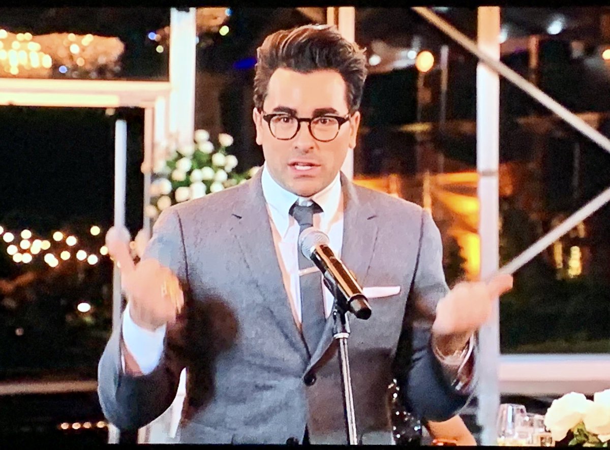 Canadian romp🇨🇦 at #Emmys!  The delightful ⁦<a href="/danjlevy/">Dan Levy</a>⁩ deserves every accolade #SchittsCreek ⁦<a href="/CBC/">CBC</a>⁩