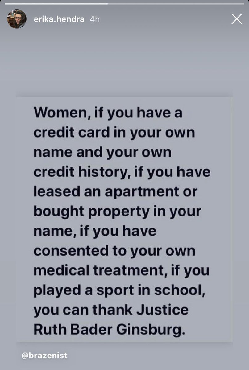 #RuthBaderGinsburg #RuthBaderGinsburgRIP ⁦<a href="/Erika_Hendra/">Erika</a>⁩ #THANKyouJUSTICEginsburg #RBG