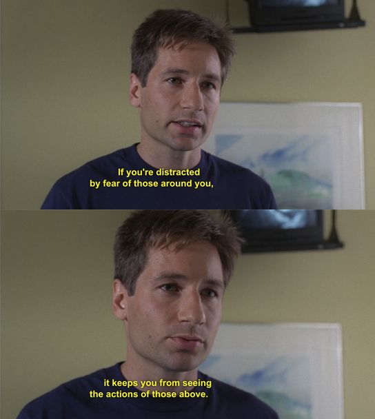 Watching #XFiles earlier and something Mulder said really resonated with this current #scamdemic