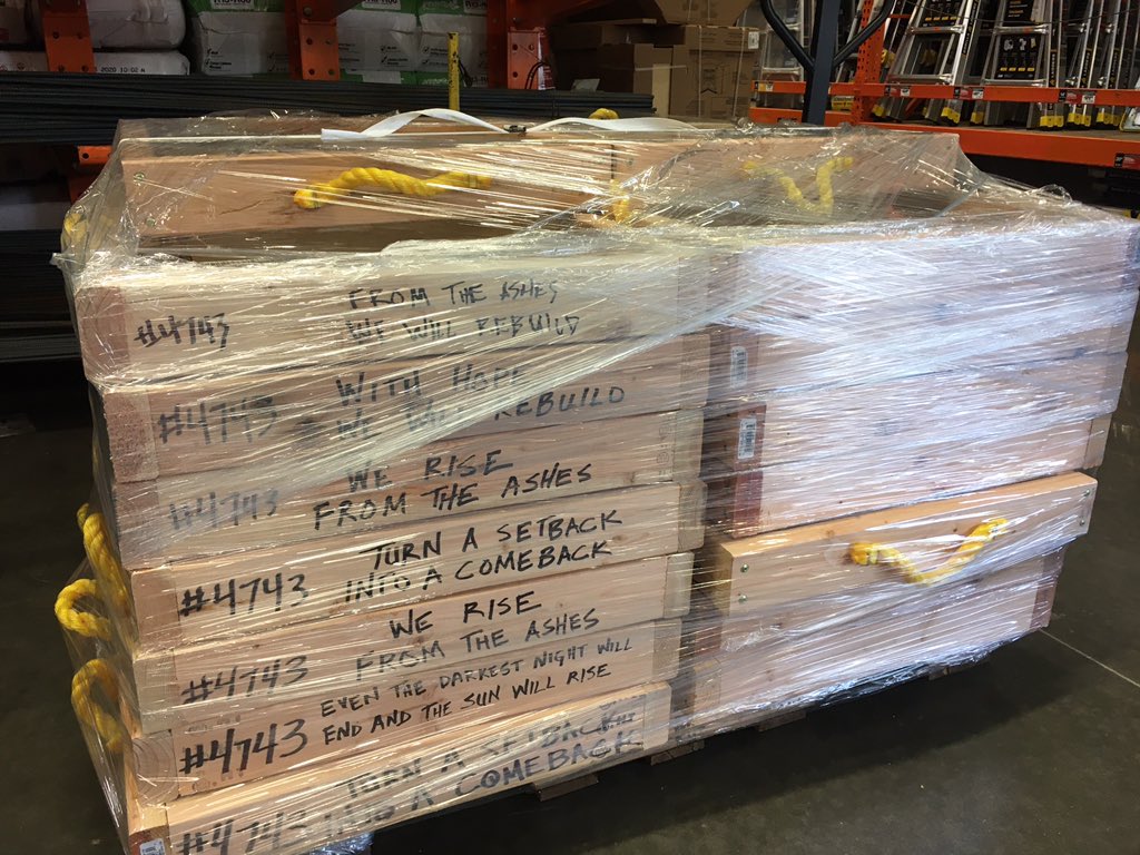 Jon Kam (@jonkam7) on Twitter photo Thanks to those who helped make the donation of sifters possible for the West Coast Fire victims! The Liberty Lake Home Depot has 30 ready to ship Monday. <a href="/BlankenshipSB/">Shawn Blankenship</a> @ORANGEoregonian <a href="/THDPNWPride/">Michele Rustvold</a> <a href="/JasonBallDM198/">Jason Ball DM198</a> <a href="/Mark_Cooper_198/">Mark Cooper</a> #d198givingback #d198takingcareofourpeople Thanks to those who helped make the donation of sifters possible for the West Coast Fire victims! The Liberty Lake Home Depot has 30 ready to ship Monday. <a href="/BlankenshipSB/">Shawn Blankenship</a> @ORANGEoregonian <a href="/THDPNWPride/">Michele Rustvold</a> <a href="/JasonBallDM198/">Jason Ball DM198</a> <a href="/Mark_Cooper_198/">Mark Cooper</a> #d198givingback #d198takingcareofourpeople