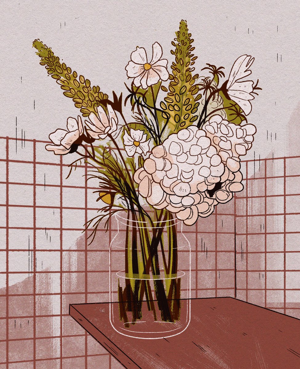 drew some flowers for you today ☀️? 