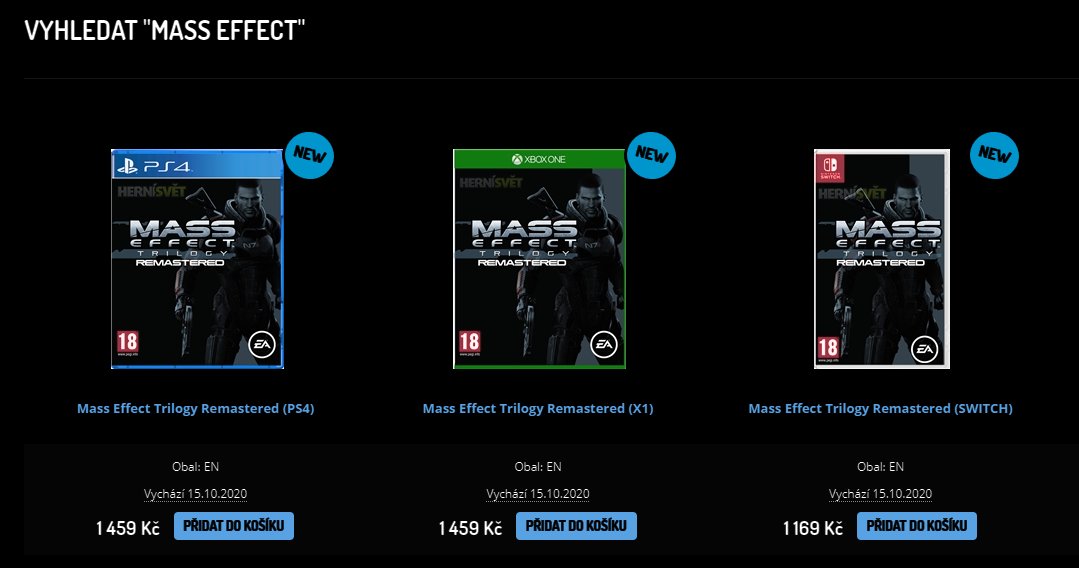 Слух: Mass Effect Trilogy Remastered выйдет 15 октября