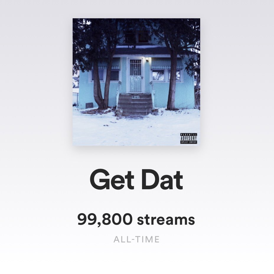 BayLaurelStudio's tweet image. #GetDat by Minneapolis based producer/singer/songwriter Kyle Skye is about to hit its first 100,000 streams on @Spotify! 

Is this song a legit hit for the up and coming independent artist?

Take a listen for yourself and let us know in the comments: open.spotify.com/track/2jRJgilK…
