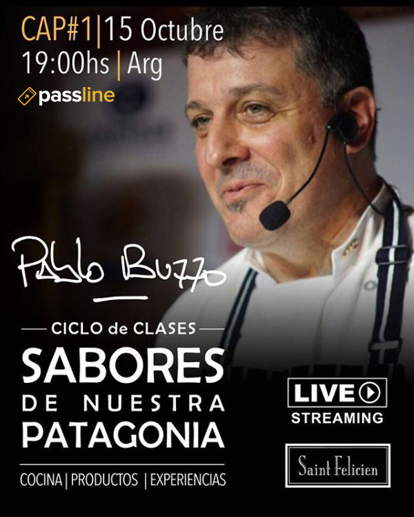 Ya estan a la venta las entradas para el Ciclo: Sabores de Nuestra Patagonia de la mano <a href="/pablobuzzo/">pablo buzzo</a> no te la pierdas!!!
Conseguí tu lugar en <a href="/PasslineArg/">Passline Argentina</a> 
passline.com/eventos/pablo-…