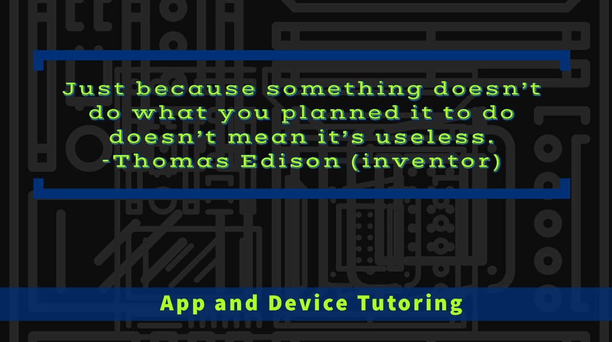 Todays #MondayMotivation remember not to ever give up because even our failures can produce greatness! 

#thomasedison #app #device #apple #microsoft #inventor #android #troubleshooting