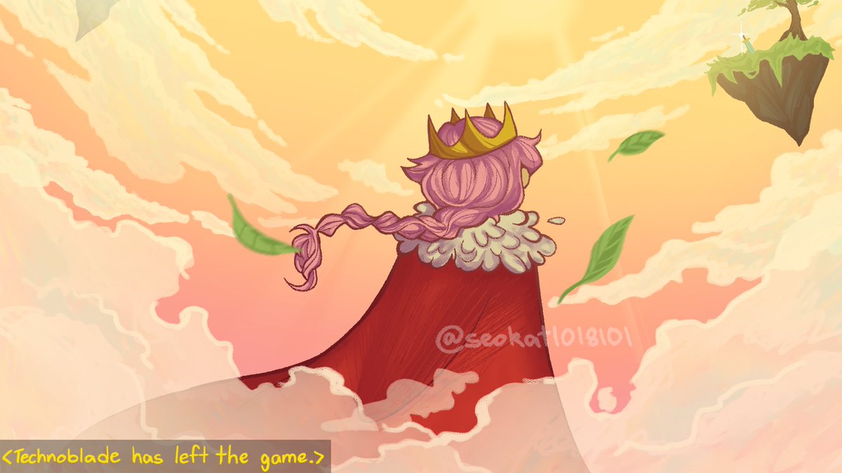 seokat1018101's tweet image. Technoblade has left the game.

So I heard that @Technothepig wanted sentimental endscreen art so here&apos;s my attempt.

#technofanart #technobladefanart #sleepyboisinc