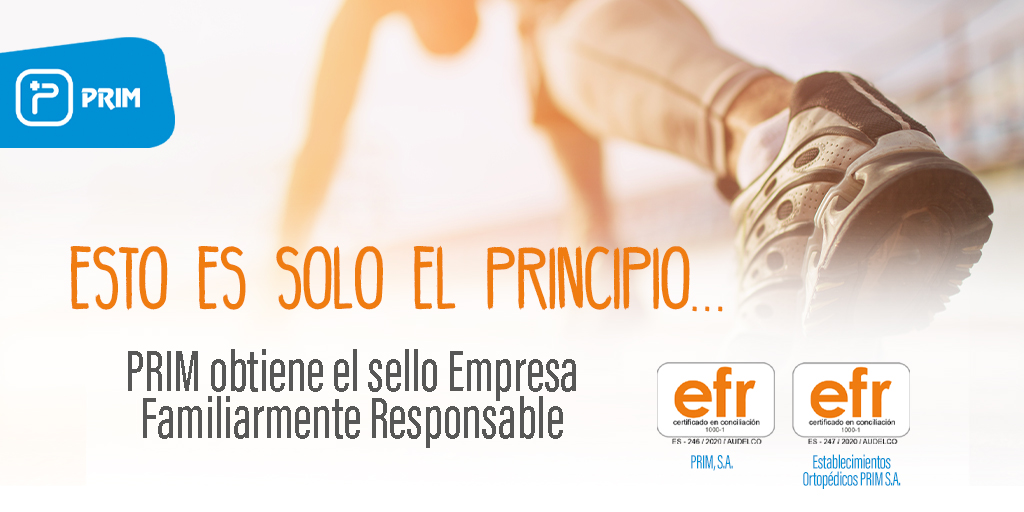 Seguimos avanzando en nuestro compromiso con la cultura responsable: el Grupo PRIM obtiene el sello Empresa Familiarmente Responsable (#efr) que otorga la Fundación <a href="/masfamilia/">Familia Mas</a>

#compromisoefr #culturaresponsable #flexibilidad #conciliación #igualdad #RSE #empresaresponsable