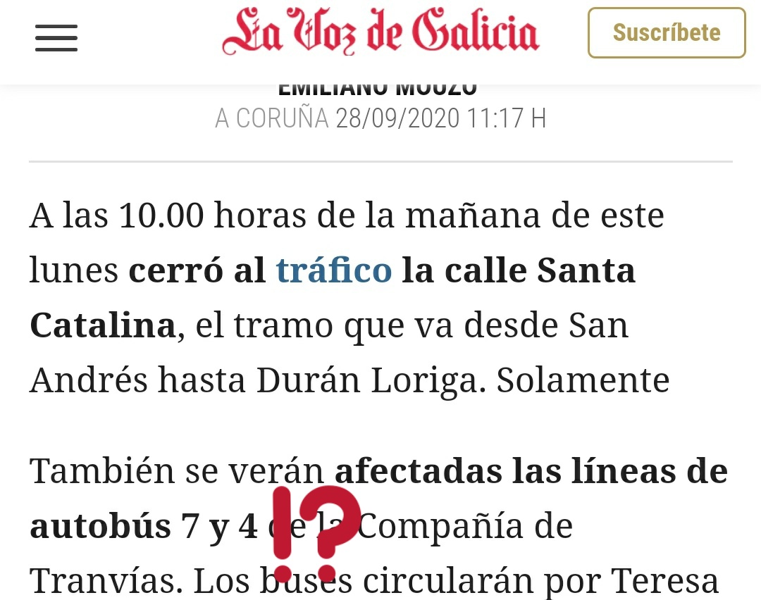 BlogBusurbano's tweet image. Coidamos que hai un erro na información, @vozcoruna:

A #Lín4 continúa por San Andrés coma sempre.

É a #Lín3, a maiores da #Lín7, a que se ve desviada por esas "vías alternativas" ideais para os buses...

Haberá que comentar novas colas e atascos pola #Doblefilia habitual...?